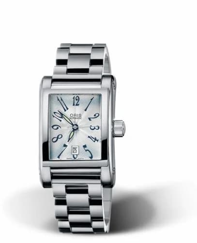 Oris Rectangular Date 24 Stainless Steel / Silver - Arabic / Bracelet 01 561 7526 4061-07 8 16 68 — фото часов Oris Rectangular Date 24 Stainless Steel / Silver - Arabic / Bracelet 01 561 7526 4061-07 8 16 68 — фото часов