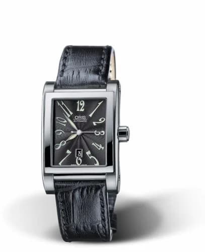 Oris Rectangular Date 24 Stainless Steel / Black - Arabic 01 561 7526 4064-07 5 16 44FC — фото часов Oris Rectangular Date 24 Stainless Steel / Black - Arabic 01 561 7526 4064-07 5 16 44FC — фото часов