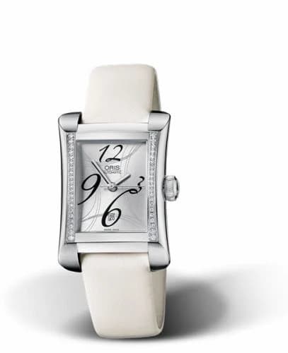 Oris Rectangular Date Diamonds 25.9 Stainless Steel / Silver 01 561 7621 4961-07 5 16 74 — фото часов Oris Rectangular Date Diamonds 25.9 Stainless Steel / Silver 01 561 7621 4961-07 5 16 74 — фото часов