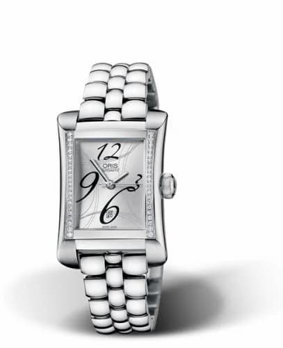 Oris Rectangular Date Diamonds 25.9 Stainless Steel / Silver / Bracelet 01 561 7621 4961-07 8 16 75 — фото часов Oris Rectangular Date Diamonds 25.9 Stainless Steel / Silver / Bracelet 01 561 7621 4961-07 8 16 75 — фото часов