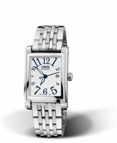 Oris Rectangular Date 24.5 Stainless Steel / Silver - Arabic / Bracelet 01 561 7656 4061-07 8 17 82 — фото часов Oris Rectangular Date 24.5 Stainless Steel / Silver - Arabic / Bracelet 01 561 7656 4061-07 8 17 82 — фото часов