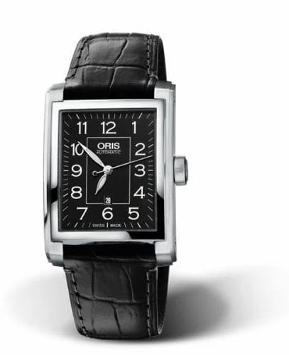 Oris Rectangular Date 30 Stainless Steel / Black - Arabic 01 561 7657 4034-07 5 21 71FC