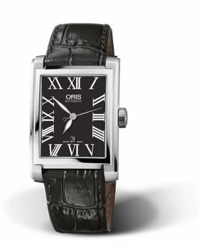Oris Rectangular Date 30 Stainless Steel / Black - Roman 01 561 7657 4074-07 5 21 71FC — фото часов Oris Rectangular Date 30 Stainless Steel / Black - Roman 01 561 7657 4074-07 5 21 71FC — фото часов
