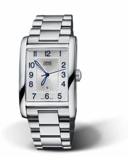 Oris Rectangular Date 30 Stainless Steel / Silver - Arabic / Bracelet 01 561 7693 4031-07 8 22 20 — фото часов Oris Rectangular Date 30 Stainless Steel / Silver - Arabic / Bracelet 01 561 7693 4031-07 8 22 20 — фото часов