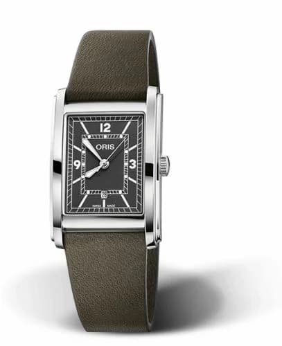 Oris Rectangular Date 25.5 Stainless Steel / Green 01 561 7783 4063-07 5 19 16 — фото часов Oris Rectangular Date 25.5 Stainless Steel / Green 01 561 7783 4063-07 5 19 16 — фото часов