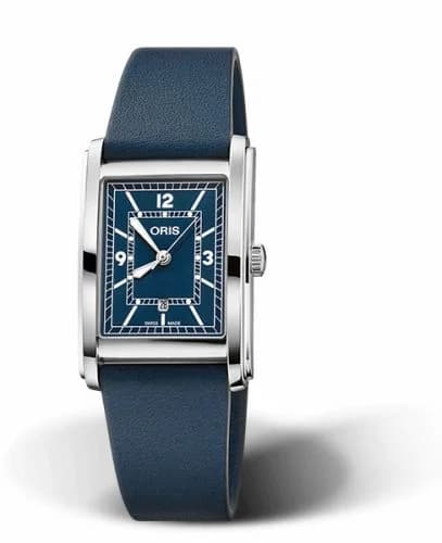 Oris Rectangular Date 25.5 Stainless Steel / Blue 01 561 7783 4065-07 5 19 17 — фото часов Oris Rectangular Date 25.5 Stainless Steel / Blue 01 561 7783 4065-07 5 19 17 — фото часов