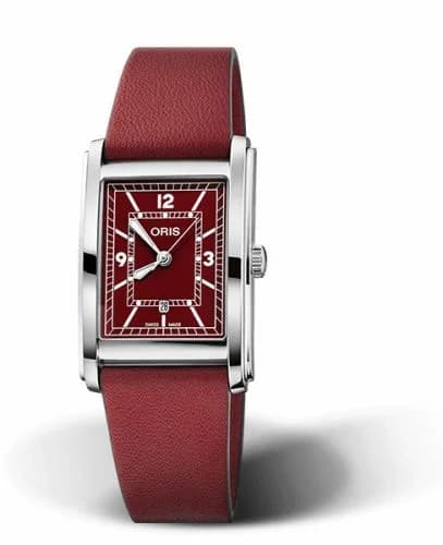 Oris Rectangular Date 25.5 Stainless Steel / Red 01 561 7783 4068-07 5 19 18 — фото часов Oris Rectangular Date 25.5 Stainless Steel / Red 01 561 7783 4068-07 5 19 18 — фото часов