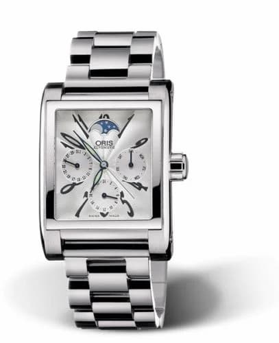 Oris Rectangular Complication Stainless Steel / Silver - Arabic 01 581 7528 4061-07 8 22 68