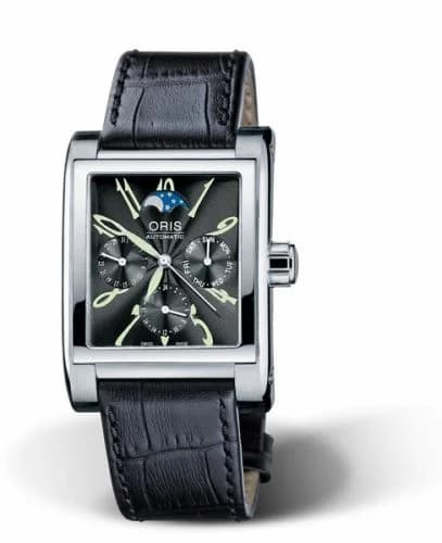 Oris Rectangular Complication Stainless Steel / Black - Arabic 01 581 7528 4064-07 5 22 44FC