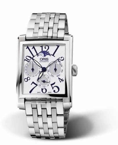 Oris Rectangular Complication Stainless Steel / Silver - Arabic / Bracelet 01 581 7658 4061-07 8 23 82
