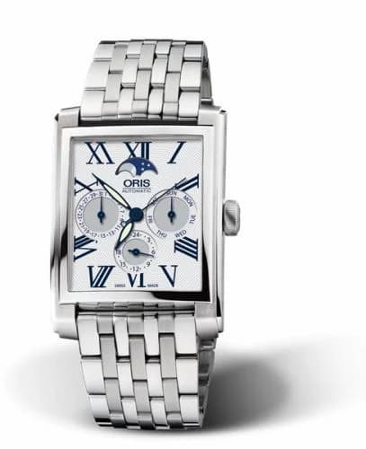 Oris Rectangular Complication Stainless Steel / Silver - Roman / Bracelet 01 581 7658 4071-07 8 23 82