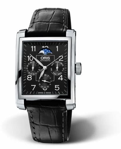 Oris Rectangular Complication Stainless Steel / Black - Arabic 01 582 7658 4034-07 5 23 71FC