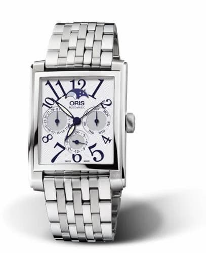 Oris Rectangular Complication Stainless Steel / Silver - Arabic / Bracelet 01 582 7658 4061-07 8 23 82