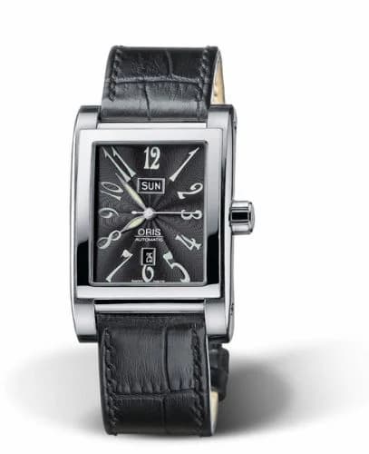 Oris Rectangular Day Date 30 Stainless Steel / Black 01 585 7525 4064-07 5 20 44FC