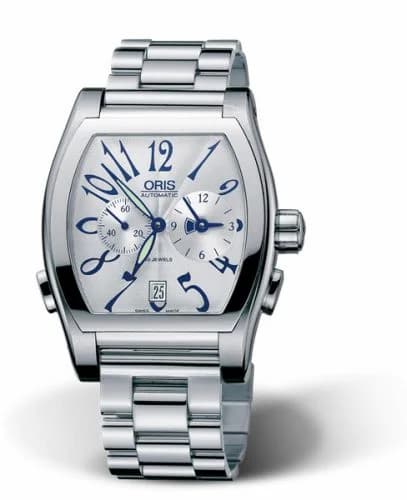 Oris Tonneau Worldtimer Stainless Steel / Silver / Bracelet 01 690 7540 4061-07 8 20 68