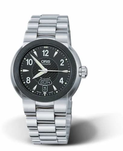 Oris TT1 Day Date Stainless Steel - Rubber / Black / Bracelet 01 635 7518 4464-07 8 24 01 — фото часов Oris TT1 Day Date Stainless Steel - Rubber / Black / Bracelet 01 635 7518 4464-07 8 24 01 — фото часов