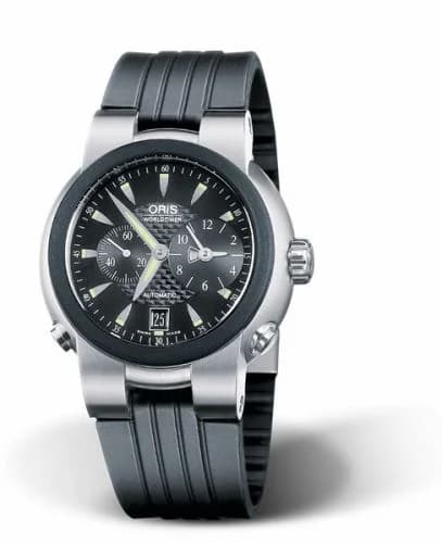Oris TT1 Worldtimer Stainless Steel - Rubber / Black / Rubber 01 690 7527 4464-07 4 24 14
