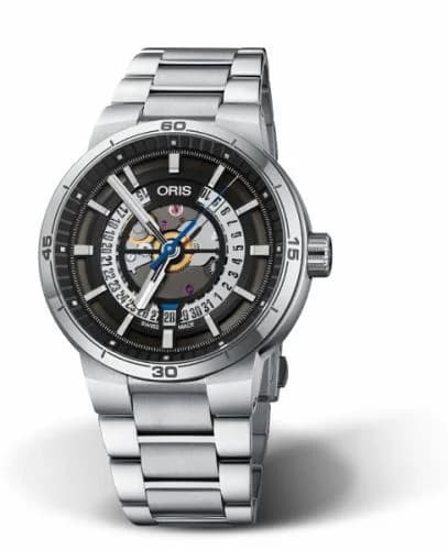 Oris TT1 Engine Date Stainless Steel / Skeleton / Bracelet 01 733 7752 4124-07 8 24 08 — фото часов Oris TT1 Engine Date Stainless Steel / Skeleton / Bracelet 01 733 7752 4124-07 8 24 08 — фото часов