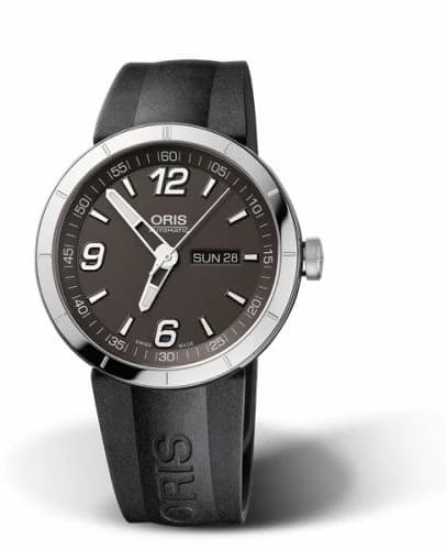 Oris TT1 Day Date Stainless Steel / Grey / Rubber 01 735 7651 4163-07 4 25 06