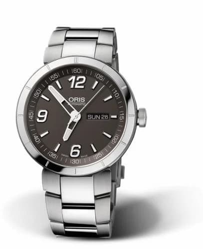Oris TT1 Day Date Stainless Steel / Grey / Bracelet 01 735 7651 4163-07 8 25 10 — фото часов Oris TT1 Day Date Stainless Steel / Grey / Bracelet 01 735 7651 4163-07 8 25 10 — фото часов