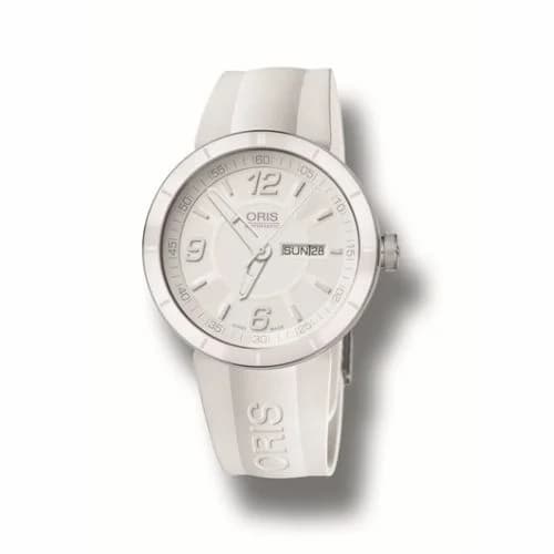 Oris TT1 Day Date Stainless Steel - Ceramic / White / Rubber 01 735 7651 4166-07 4 25 07