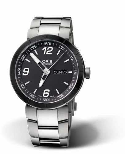 Oris TT1 Day Date Stainless Steel - Ceramic / Black / Bracelet 01 735 7651 4174-07 8 25 10 — фото часов Oris TT1 Day Date Stainless Steel - Ceramic / Black / Bracelet 01 735 7651 4174-07 8 25 10 — фото часов