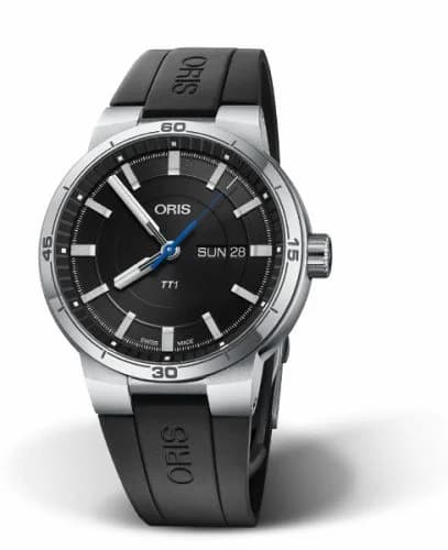 Oris TT1 Day Date Stainless Steel / Black / Rubber 01 735 7752 4154-07 4 24 06FC — фото часов Oris TT1 Day Date Stainless Steel / Black / Rubber 01 735 7752 4154-07 4 24 06FC — фото часов