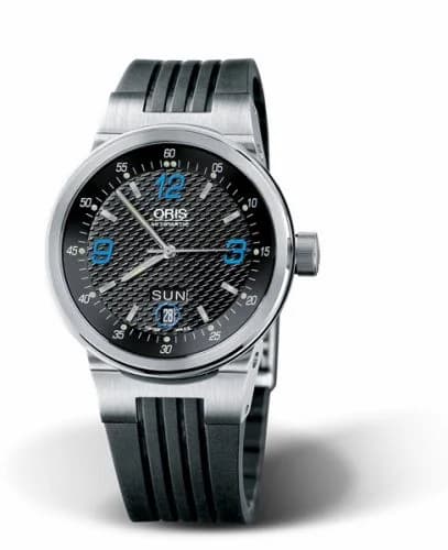 Oris WilliamsF1 Team Day Date 40.5 Stainless Steel / Black - Blue / Rubber 01 635 7560 4145-07 4 25 01 — фото часов Oris WilliamsF1 Team Day Date 40.5 Stainless Steel / Black - Blue / Rubber 01 635 7560 4145-07 4 25 01 — фото часов