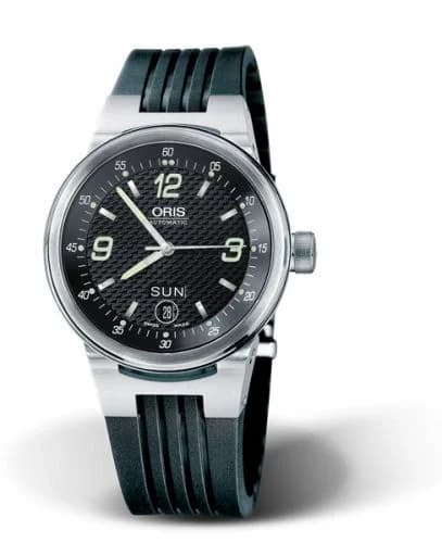Oris WilliamsF1 Team Day Date 40.5 Stainless Steel / Black / Rubber 01 635 7560 4164-07 4 25 01 — фото часов Oris WilliamsF1 Team Day Date 40.5 Stainless Steel / Black / Rubber 01 635 7560 4164-07 4 25 01 — фото часов