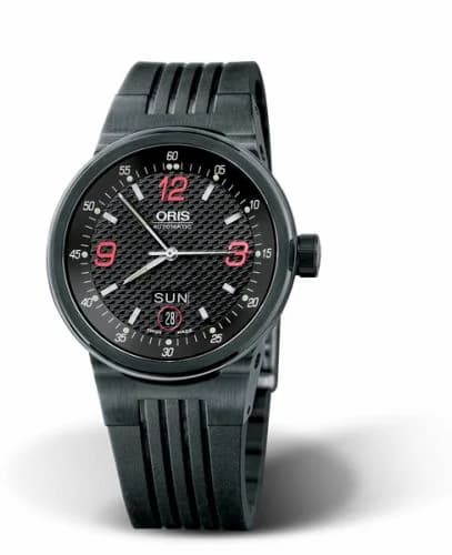 Oris WilliamsF1 Team Day Date 40.5 PVD / Black / Rubber 01 635 7560 4748-07 4 25 01B — фото часов Oris WilliamsF1 Team Day Date 40.5 PVD / Black / Rubber 01 635 7560 4748-07 4 25 01B — фото часов