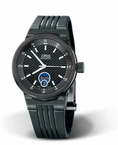 Oris WilliamsF1 Team Day Date 40.5 PVD / Black / Rubber 01 635 7560 4754-07 4 25 01B — фото часов Oris WilliamsF1 Team Day Date 40.5 PVD / Black / Rubber 01 635 7560 4754-07 4 25 01B — фото часов