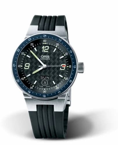 Oris WilliamsF1 Team Day Date 42 Stainless Steel / Black / Rubber 01 635 7595 4164-07 4 25 01 — фото часов Oris WilliamsF1 Team Day Date 42 Stainless Steel / Black / Rubber 01 635 7595 4164-07 4 25 01 — фото часов
