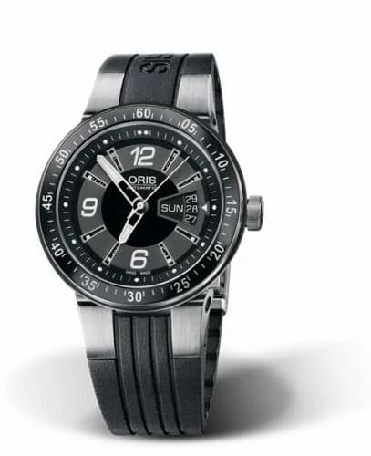 Oris WilliamsF1 Team Day Date 42 Stainless Steel / Black / Rubber 01 635 7613 4164-07 4 24 44 — фото часов Oris WilliamsF1 Team Day Date 42 Stainless Steel / Black / Rubber 01 635 7613 4164-07 4 24 44 — фото часов