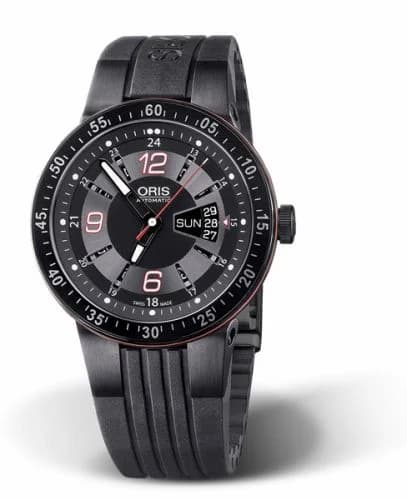 Oris WilliamsF1 Team Day Date 44 PVD / Black / Rubber 01 735 7634 4764-07 4 24 44BNE — фото часов Oris WilliamsF1 Team Day Date 44 PVD / Black / Rubber 01 735 7634 4764-07 4 24 44BNE — фото часов