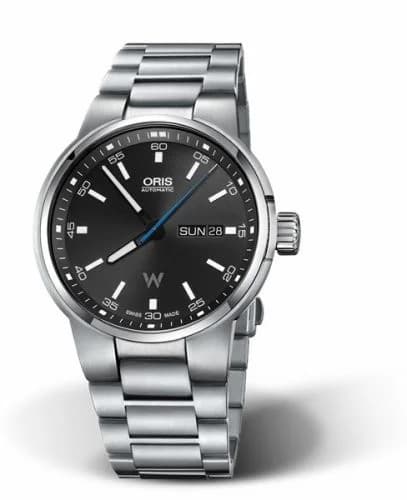 Oris Williams Day Date 42 Stainless Steel / Black / Bracelet 01 735 7716 4154-07 8 24 50 — фото часов Oris Williams Day Date 42 Stainless Steel / Black / Bracelet 01 735 7716 4154-07 8 24 50 — фото часов