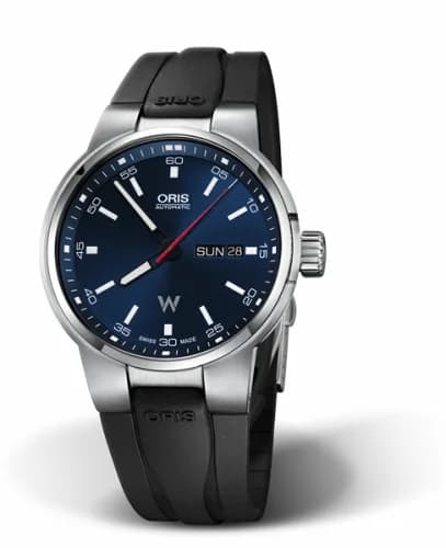 Oris Williams Day Date 42 Stainless Steel / Blue / Rubber 01 735 7740 4155-07 4 24 54FC — фото часов Oris Williams Day Date 42 Stainless Steel / Blue / Rubber 01 735 7740 4155-07 4 24 54FC — фото часов
