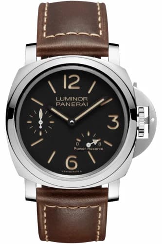 Panerai Luminor 44 8 Days Power Reserve Stainless Steel / Black PAM00795 — фото часов Panerai Luminor 44 8 Days Power Reserve Stainless Steel / Black PAM00795 — фото часов