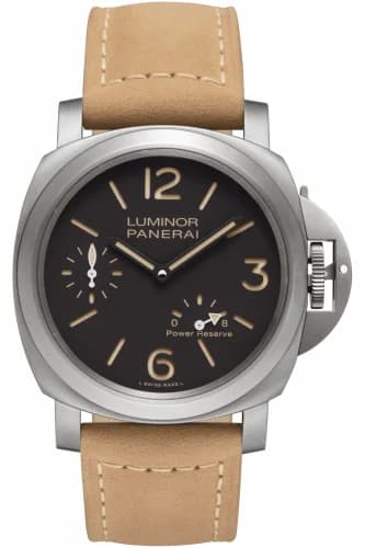 Panerai Luminor 44 8 Days Power Reserve Titanium / Brown PAM00797 — фото часов Panerai Luminor 44 8 Days Power Reserve Titanium / Brown PAM00797 — фото часов
