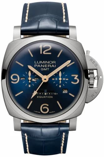 Panerai Luminor 1950 47 Equation Of Time 8 Days Titanium / Blue PAM00670 — фото часов Panerai Luminor 1950 47 Equation Of Time 8 Days Titanium / Blue PAM00670 — фото часов