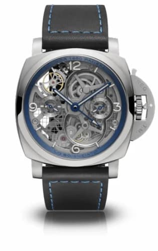 Panerai Luminor 1950 Tourbillon GMT Titanio Lo Scienziato Blue PAM00767 — фото часов Panerai Luminor 1950 Tourbillon GMT Titanio Lo Scienziato Blue PAM00767 — фото часов
