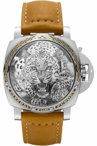 Panerai Luminor 1950 3 Days Automatic Acciaio Sealand for Purdey Leopard PAM00854 — фото часов Panerai Luminor 1950 3 Days Automatic Acciaio Sealand for Purdey Leopard PAM00854 — фото часов