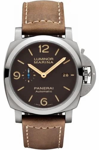 Panerai Luminor 1950 Marina 44 3 Days Automatic Titanium / Brown PAM01351 — фото часов Panerai Luminor 1950 Marina 44 3 Days Automatic Titanium / Brown PAM01351 — фото часов