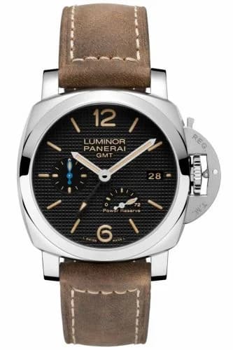 Panerai Luminor 1950 42 3 Days GMT Power Reserve Automatic Stainless Steel / Black Hobnail PAM01537 — фото часов Panerai Luminor 1950 42 3 Days GMT Power Reserve Automatic Stainless Steel / Black Hobnail PAM01537 — фото часов