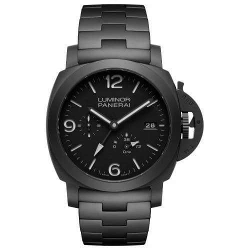 Panerai Luminor 1950 44 3 Days GMT Automatic Ceramica / Black / Bracelet PAM01674 — фото часов Panerai Luminor 1950 44 3 Days GMT Automatic Ceramica / Black / Bracelet PAM01674 — фото часов