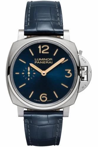 Panerai Luminor Due 42 3 Days Titanium / Blue PAM00728 — фото часов Panerai Luminor Due 42 3 Days Titanium / Blue PAM00728 — фото часов