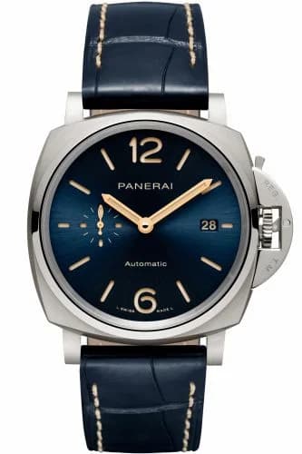 Panerai Luminor Due 42 Automatic Titanium/ Blue PAM00927 — фото часов Panerai Luminor Due 42 Automatic Titanium/ Blue PAM00927 — фото часов