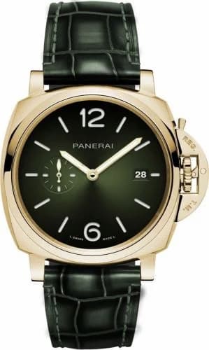 Panerai Luminor Due 42 Automatic Yellow Gold / Green PAM01423 — фото часов Panerai Luminor Due 42 Automatic Yellow Gold / Green PAM01423 — фото часов