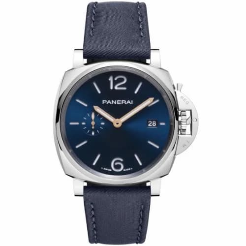 Panerai Luminor Due 42 Automatic Stainless Steel / Blue / Prada Re-Nylon PAM01429 — фото часов Panerai Luminor Due 42 Automatic Stainless Steel / Blue / Prada Re-Nylon PAM01429 — фото часов