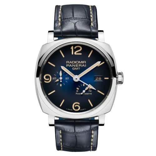 Panerai Radiomir 1940 GMT Power Reserve Stainless Steel / Blue / Mediterraneo PAM00946 — фото часов Panerai Radiomir 1940 GMT Power Reserve Stainless Steel / Blue / Mediterraneo PAM00946 — фото часов