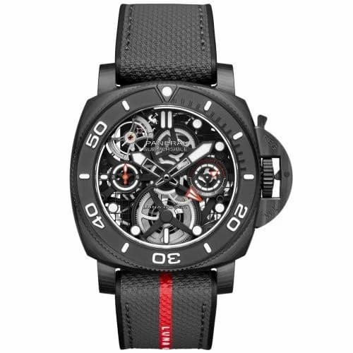 Panerai Luminor Submersible 47 Tourbillon GMT Luna Rossa Experience Edition PAM01405 — фото часов Panerai Luminor Submersible 47 Tourbillon GMT Luna Rossa Experience Edition PAM01405 — фото часов